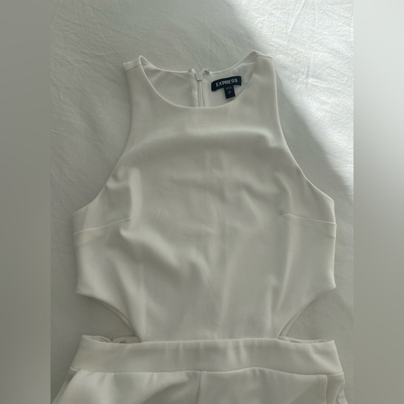 Express White Sleeveless Jumpsuit - Picture 5 of 5